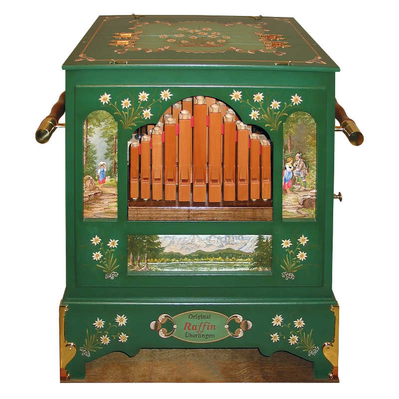 Orgelbau Raffin Überlingen Trompetenorgel R 20 Trompetenorgel R20 gruen
